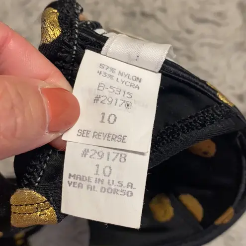 La Blanca Vintage Bikini Top 90s Polkadot Swimsuit Swim S Small M Medium New