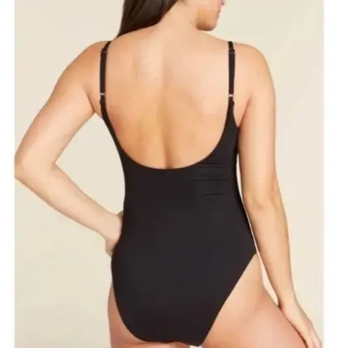 ANDIE  Swim Black Santorini Keyhole Knot One Piece Swimsuit Sz M NWT