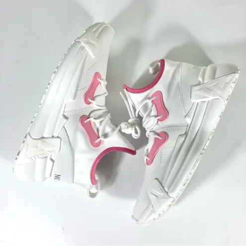 Moncler Lunarove Low Top Sneakers White Pink Size EU 40 US 10 NEW