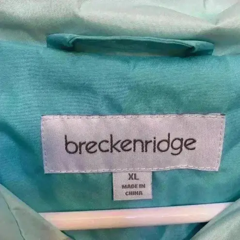 Breckenridge Brekenridge teal/aqua lightweight winter jacket Size XL snowboarding skiing