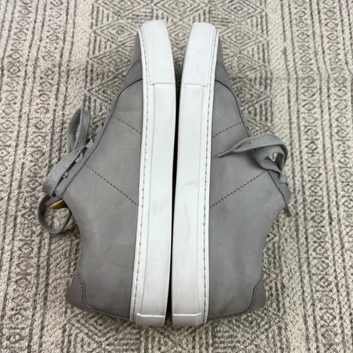 GREATS Royale Court Sneakers Gray Nubuck Leather Minimalist Low Top Casual Shoes Size 8.5