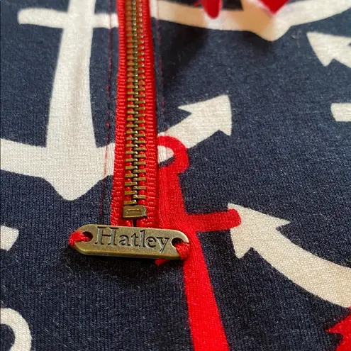NWT Hatley Scattered Anchors Dress Blue Red White Size Medium