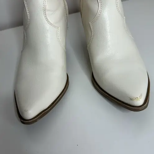 Indigo rd. Alydia Contrasting Stitch Western Boots ivory 7.5