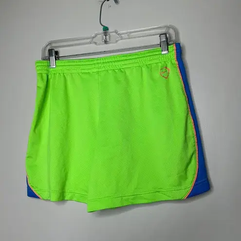 Nike Vintage Y2K  Running Shorts – Bright Neon Green & Blue medium - Image 6