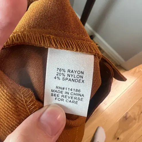 Adyson Parker  NEW Patch Pocket Collette Rust Orange Ankle Crop Pant Size 8 Fall - Image 3