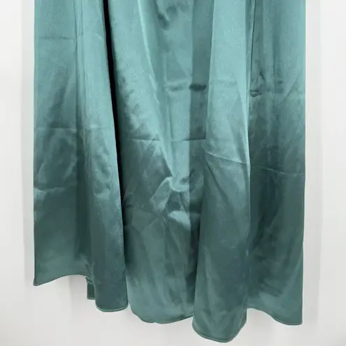 Birdy Grey Kira Satin Dress Size 1X Sea Glass NWT Bridesmaid Wedding Gown Formal