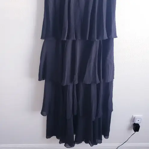 Baltic Born Montaigne Ruffle Maxi Dress Short Sleeve New Without Tags