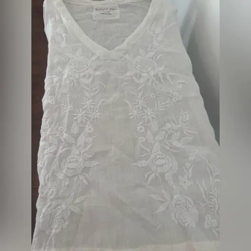 Karyn Seo Roxy Tonal Floral Embroidered V