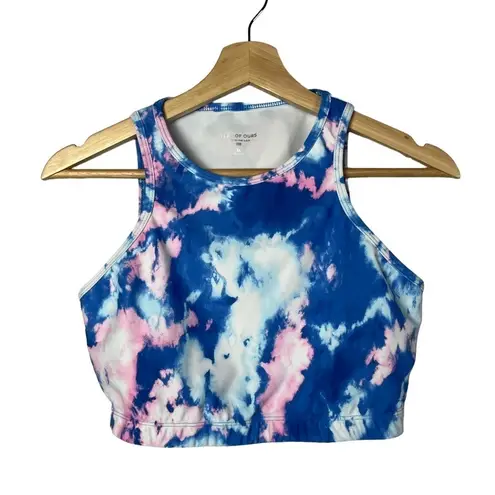 Year Of Ours Blue Sky Dye Claudia High Neck Sports Bra M
