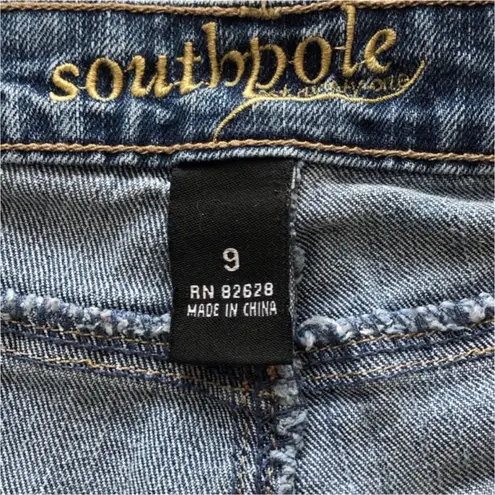 Southpole Blue Denim Jeans with Detailed Back Pockets •Size 9