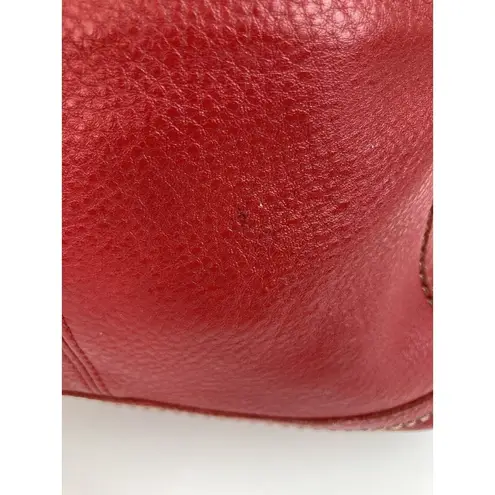The Sak Iris Crossbody Bag In Red Pebbled Leather Zip Handbag Purse