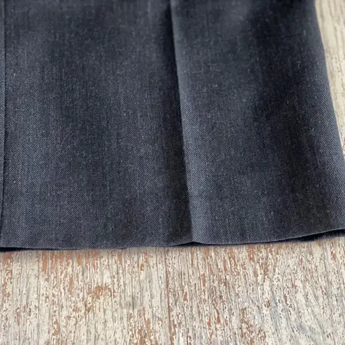 Pendleton Dark Gray Wool Womens Straight Leg Trousers Flat Front Size 14