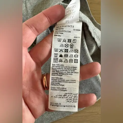 All Saints Coni tank gray size medium