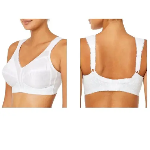 Playtex New 18 Hour Original Comfort Strap Wirefree Bra Sz 36C Floral La…