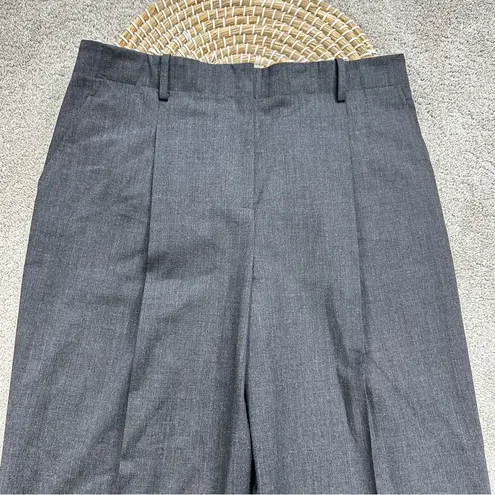Lafayette 148 New York Virgin Wool Straight Leg Dress Pants Slacks in Gray 8