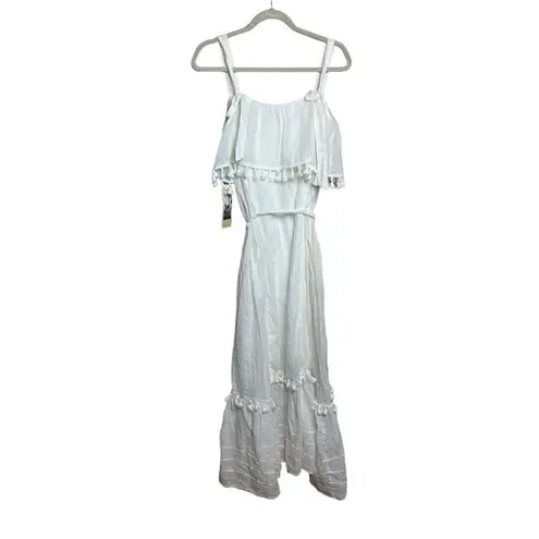 Trovata Birds of Paradis The Alana Sundress in Antique White NWT Sz. XS White