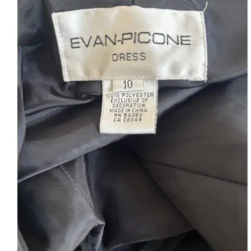 Evan Picone 90'Sā Y2K VINTAGE EVAN PICCONE BLACK SEQUIN FORMAL EVENING DRESS SZ. 10 - Image 6
