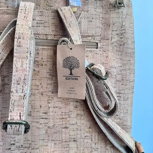 Moda Server Pro Top Handle Backpack Bag Evil Eye Ojo Made In Portugal Travel Tan