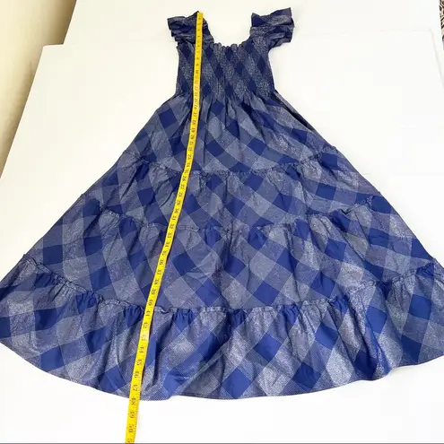 Hill House Ellie Nap Dress Navy Glitter Check, XS