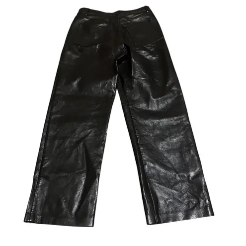 Wilfred Faux Vegan Leather Pants Black Classic Cocktail Party Festival Size 2