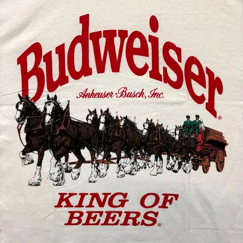 Budweiser Clydesdales King of Beers T-Shirt Size Extra Large