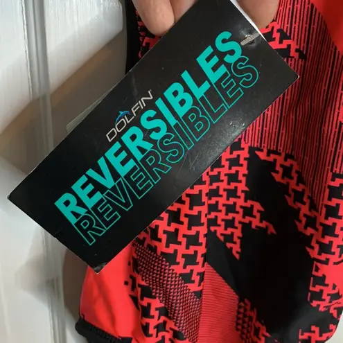 Dolfin Reversible Coral Turquoise Stryker Swim Suit New with Tag W-544 Sz M - Image 4