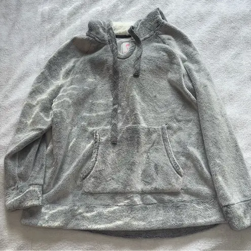 Members Mark Grey Plush Pullover Hooded Sweatshirt Size XXL Gray