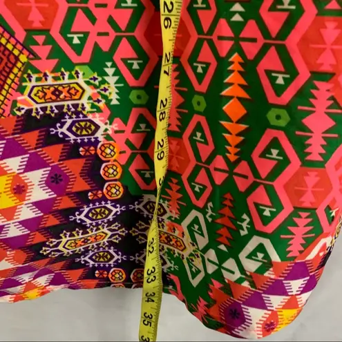 Truth NYC loose fit dress roll tab sleeves multicolor women’s Size Medium