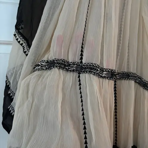 Ulla Johnson Loreli Dress Moonflower Size 14 NEW Boho Bohemian Flowy Tassel Tier