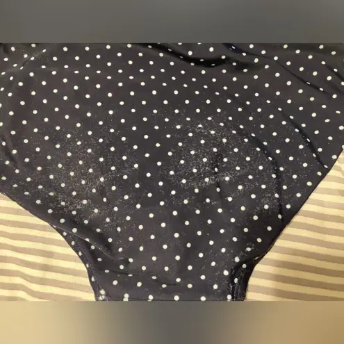 Motherhood Maternity Tankini Medium Blue Polka Dots