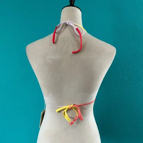 Mara Hoffman NWT Womens Arcadia String Tie Bikini Top Beach Surf Paddle Size L
