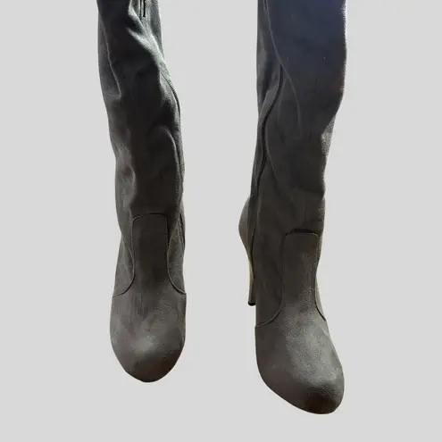 Unbranded Womens Taupe Suede Over