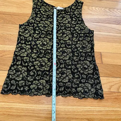 American Vintage Y2k Lace Stretch see through fairy goth cropped tank top size Small