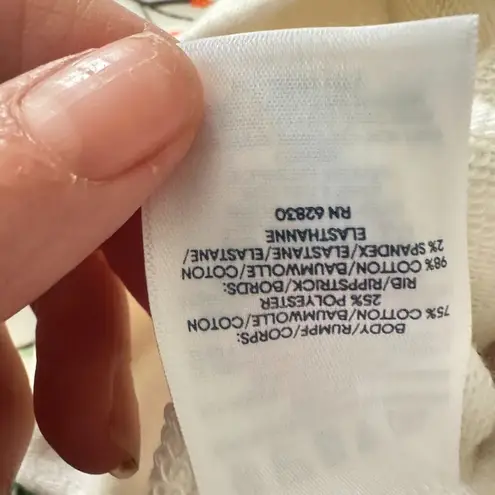 Lands' End  Serious Sweats Wild Flower Crew Neck Sweatshirt Size Small Cottagecore