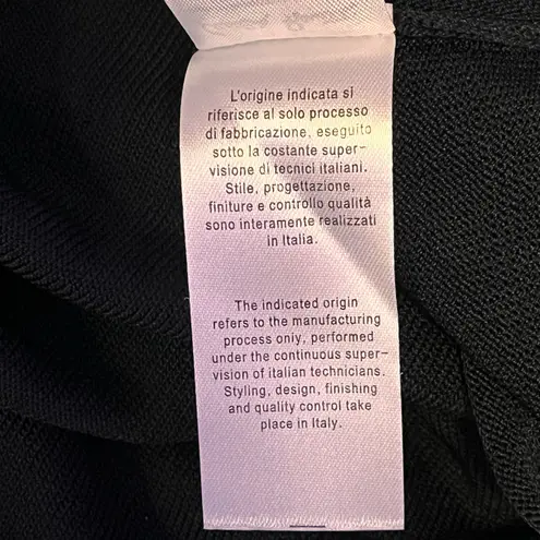 XXL Cecilia Benetti Elegant Women's 3/4 Sleeve Black Blouse Work Attire