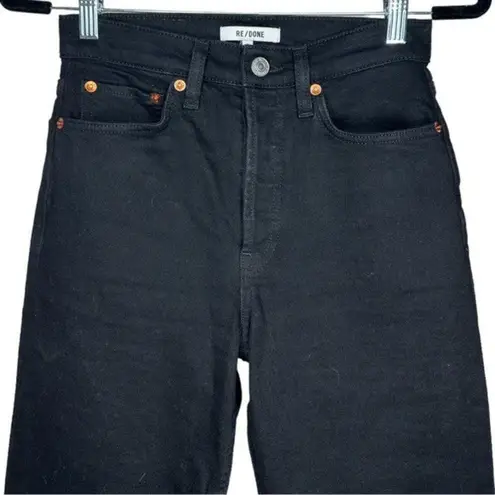 RE/DONE 90’s Originals High Waist Ankle Crop Jeans Black Size 26