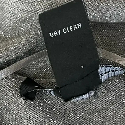 INC International Concepts Women Gray Open Silk Cardigan Sweater Size S modest