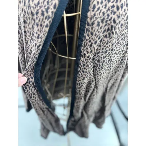 Paco Rabanne Vintage Woman’s Silk Cape Wrap With Faux Fur Trim Collar One Size Black Size undefined