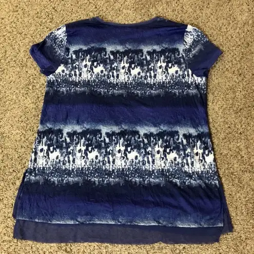 Simply Vera Top Womens L Used Blue