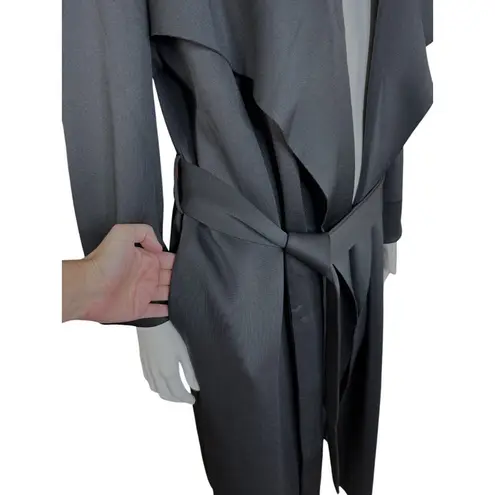 Girl With Curves Draped Scrba Jacket Black Small NWT Belted Cardigan Pockets