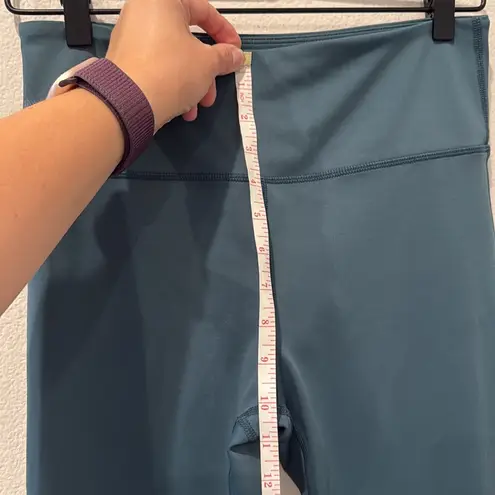 Zyia Active Teal Angle Colorblock Light n Tight 23” leggings Size 8