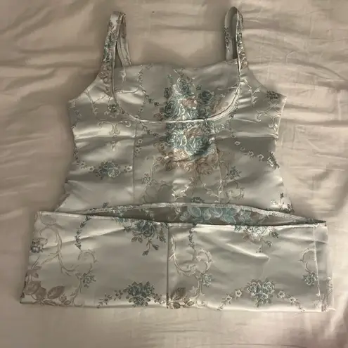 Cider floral mini dress