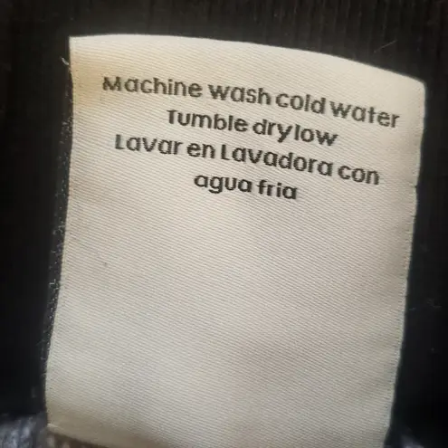 Sneak Peek polycotton joggers, vegan leather detailing w zipper Black