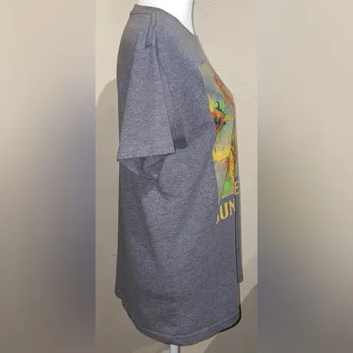 Mighty fine  Women’s Gray Sunflowers Tshirt Boho Artist Claude Monet Size Medium - Image 6