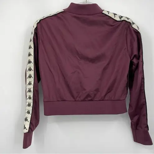 Kappa 222 Banda Wanniston Slim Track Jacket Size Small Plum