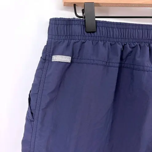 Columbia  Women's Sandy River AL4573 Navy Blue Nylon Athletic Shorts Large