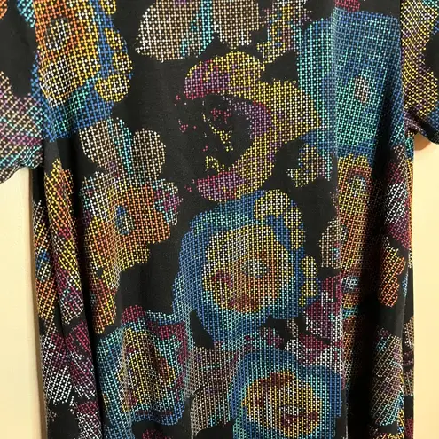 LuLaRoe  Dark Floral Carly Super Soft Tshirt Material Dress NWOT