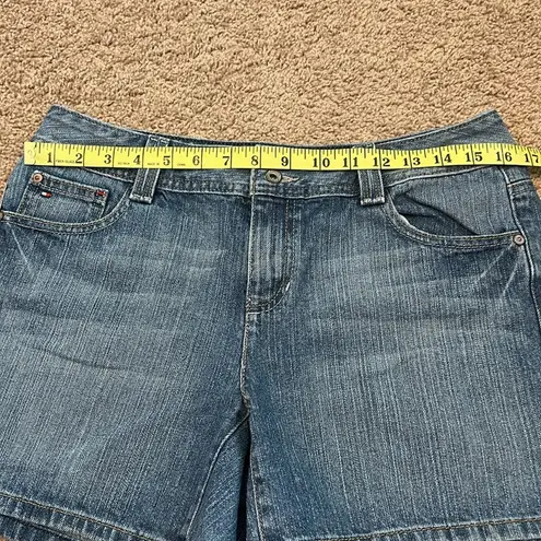 Tommy Hilfiger  Blue Jean Shorts Distressed Size 8 - Image 7