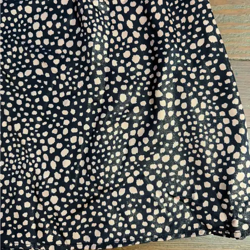 Current Air Black Metallic Leopard Print Smocked Waist Dress ~ Size Small ๐งก๐