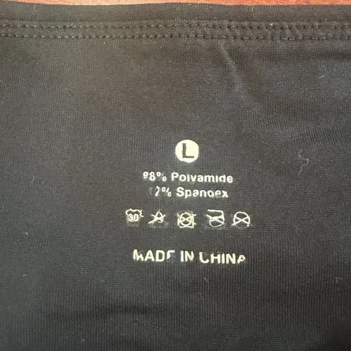 Unbranded Womens Spandex Bike Shorts with Pockets Black size Large